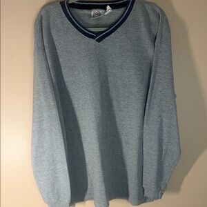 Bugle Boy Men's Light Gray V-Neck Sweater